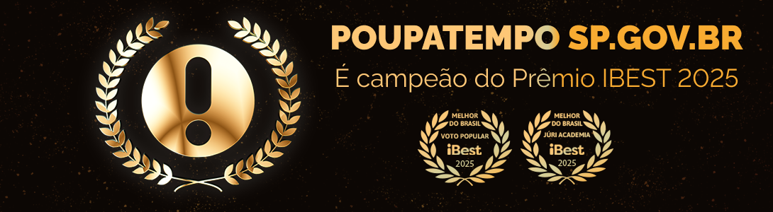 POUPATEMPO é campeão do Prêmio IBEST 2025.