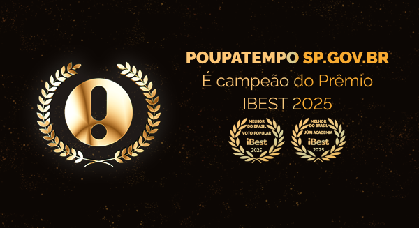 POUPATEMPO é campeão do Prêmio IBEST 2025.